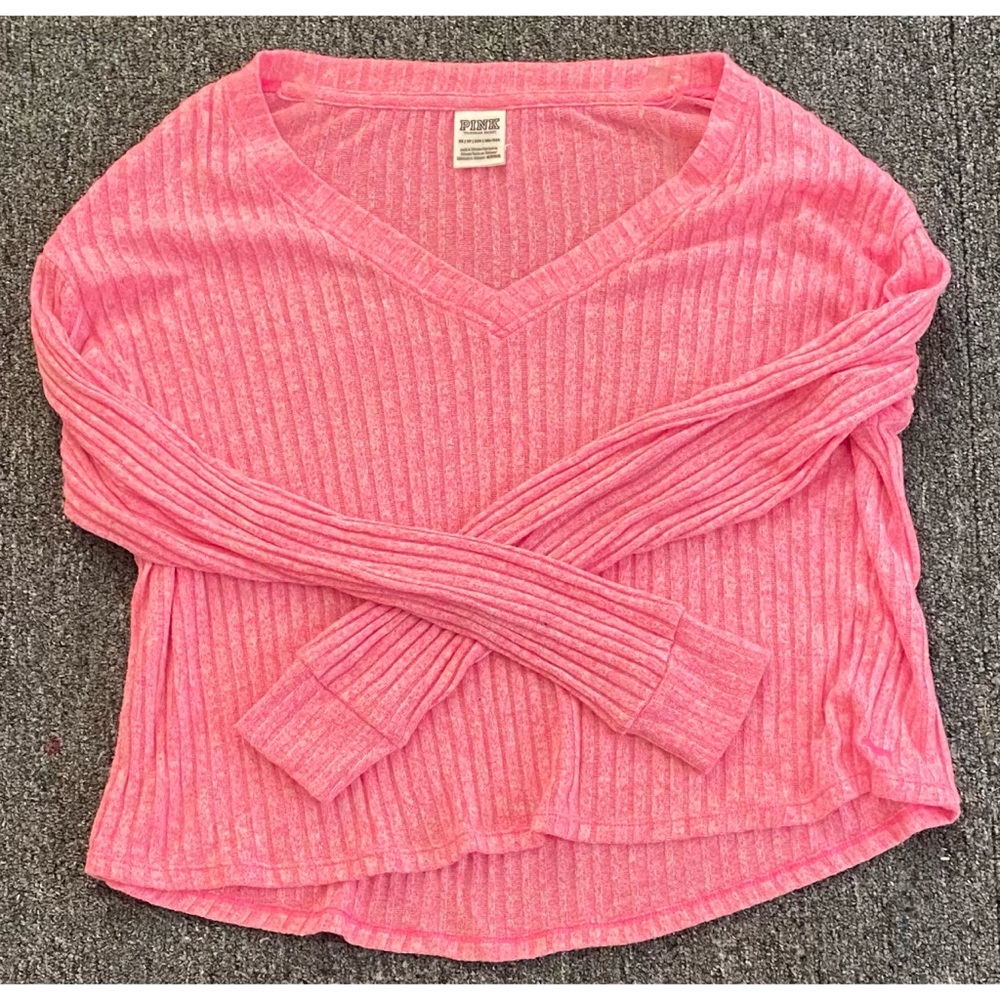 PINK Cropped Sweater